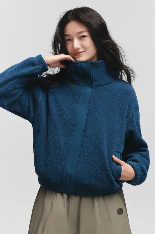 CozyDrift – Women’s Light-Warmth Relaxed-Fit Fleece Jacket sold by Beneunder