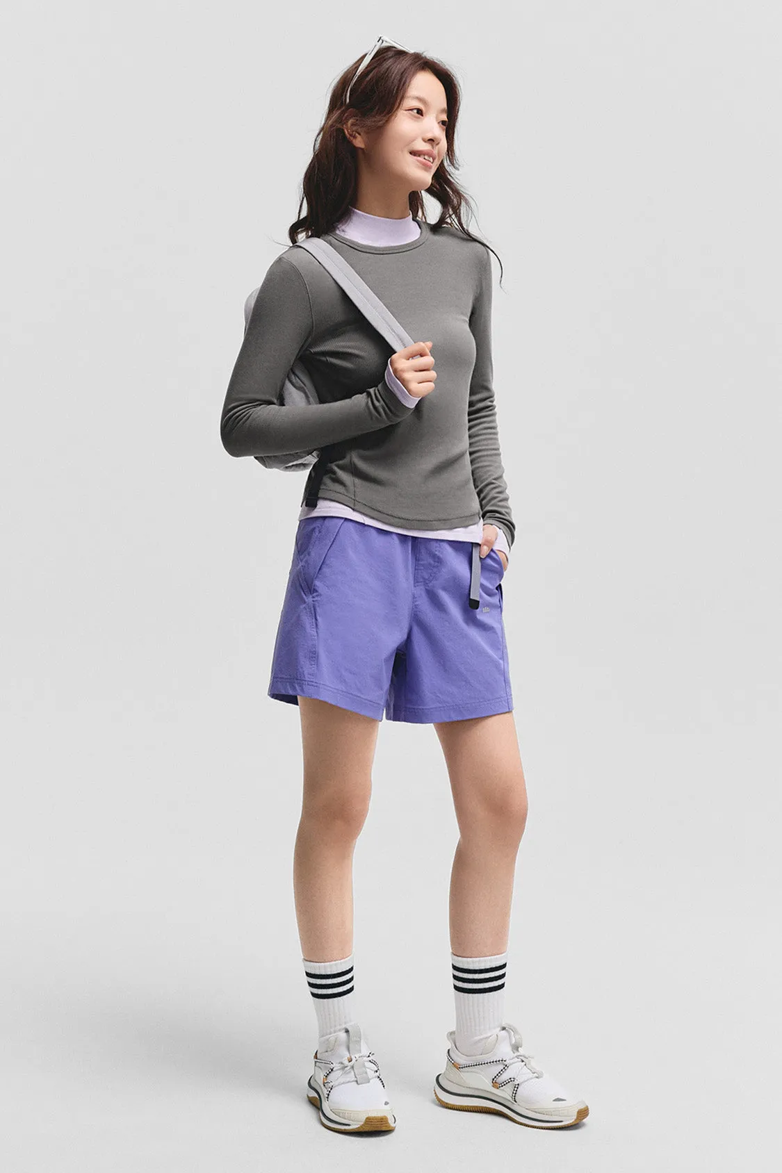 FlexEase – Women’s Seamless Ribbed Long Sleeve T-Shirt (Crew Neck) sold by Beneunder product image thumbnail 5