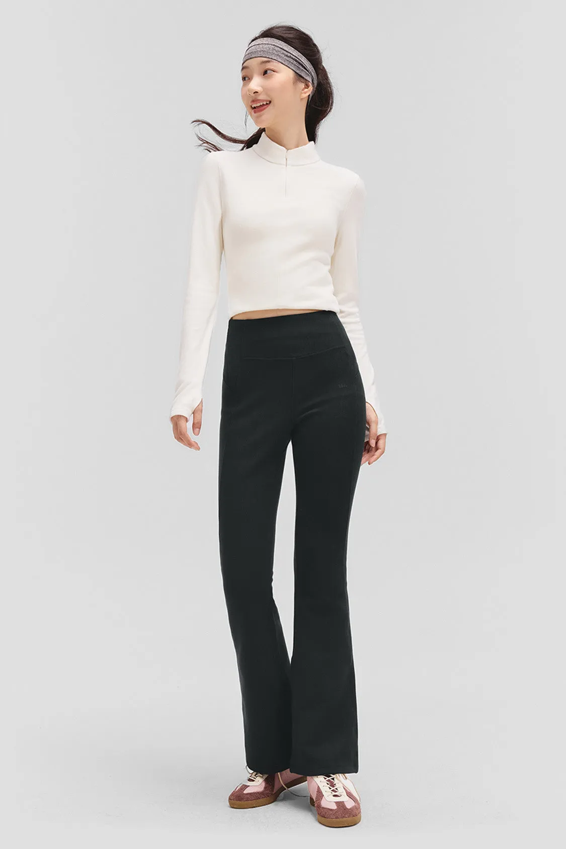 FlareFlex – Women’s High-Stretch Thermal Flare Leggings sold by Beneunder product image thumbnail 3