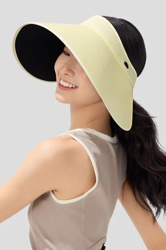 Breeze - Women's Ultra Wide Brim Bonnet-Style Visor UPF100+（AFF-Sale） sold by Beneunder