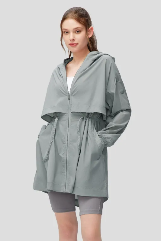 AiryArtsy - Women's Long Sun Protection Windbreaker Style UPF50+(AFF-Sale) made by Beneunder