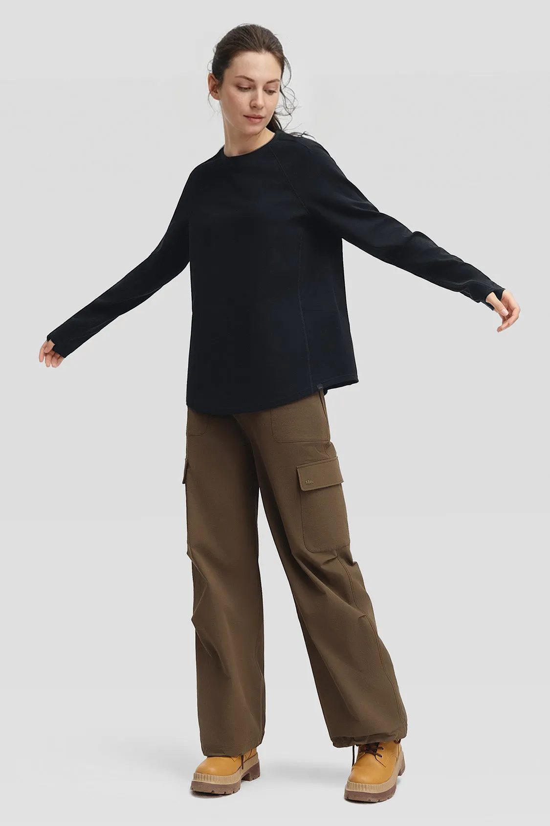 DryFlow – Women’s Quick-Dry Relaxed-Fit Long Sleeve Tee sold by Beneunder product image thumbnail 2