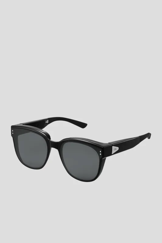 Square-Round Frame Prescription Fit-Over Sunglasses UV 400 FD008 made by Beneunder