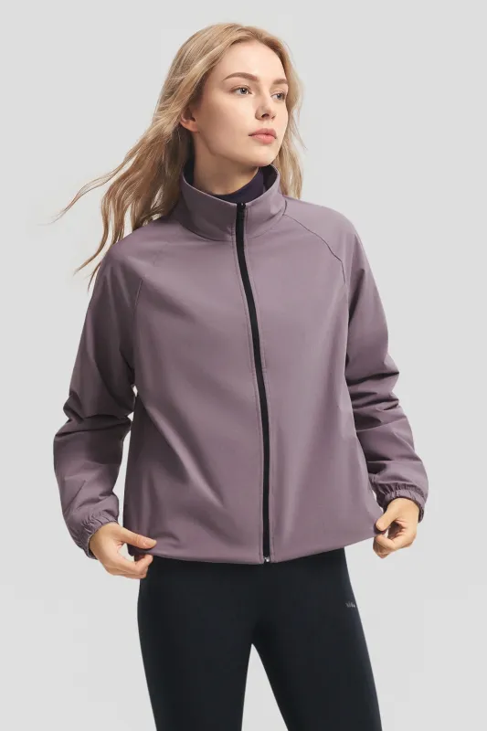 Women's Reversible Stand-Collar Micro Fleece Jacket (Mid Warmth) PM031 made by Beneunder