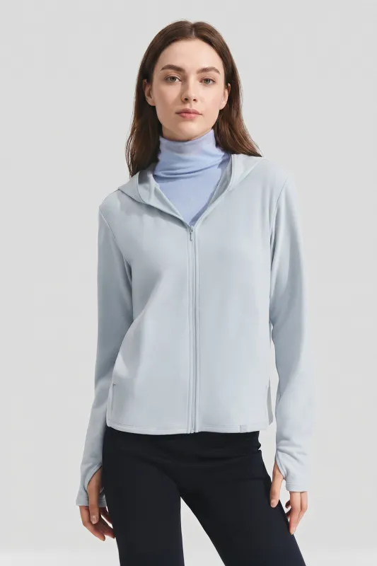 Women's Relaxed-Fit Fleece Sun Protection Jacket UV009 made by Beneunder