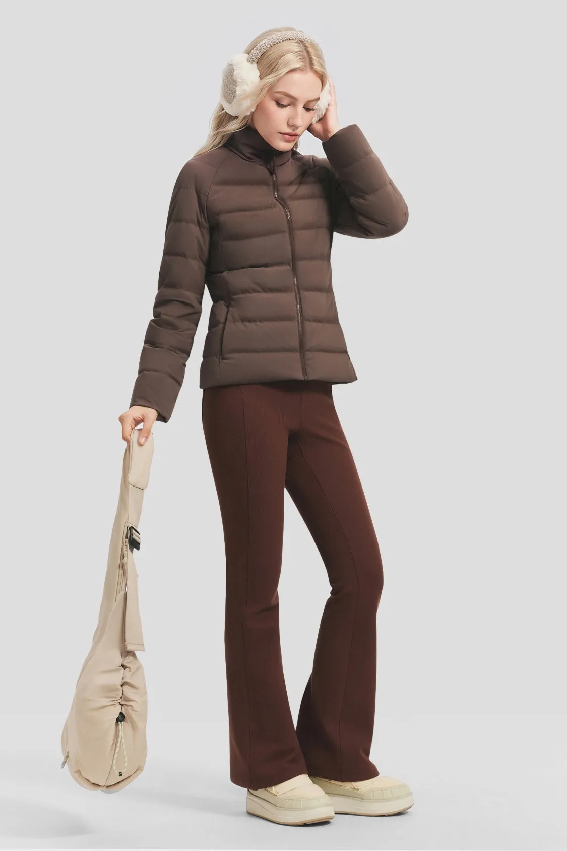 Women's Lightweight Stretch Slim-Fit Down Jacket (Mid Warmth) HD016 sold by Beneunder product image thumbnail 5