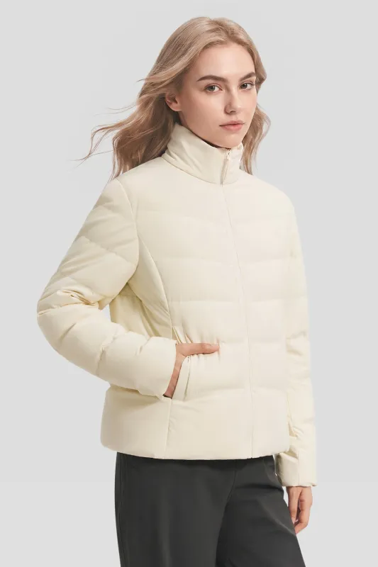 Women's Lightweight Stretch Regular-Fit Down Jacket (Mid Warmth) HD015 made by Beneunder