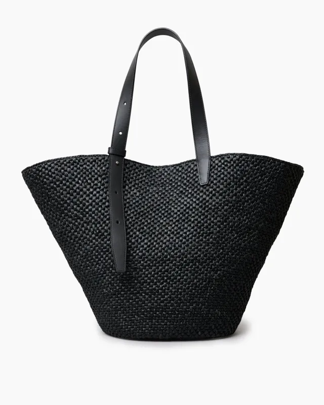 The Bianca Raffia Bag Large sold by LIÉ STUDIO