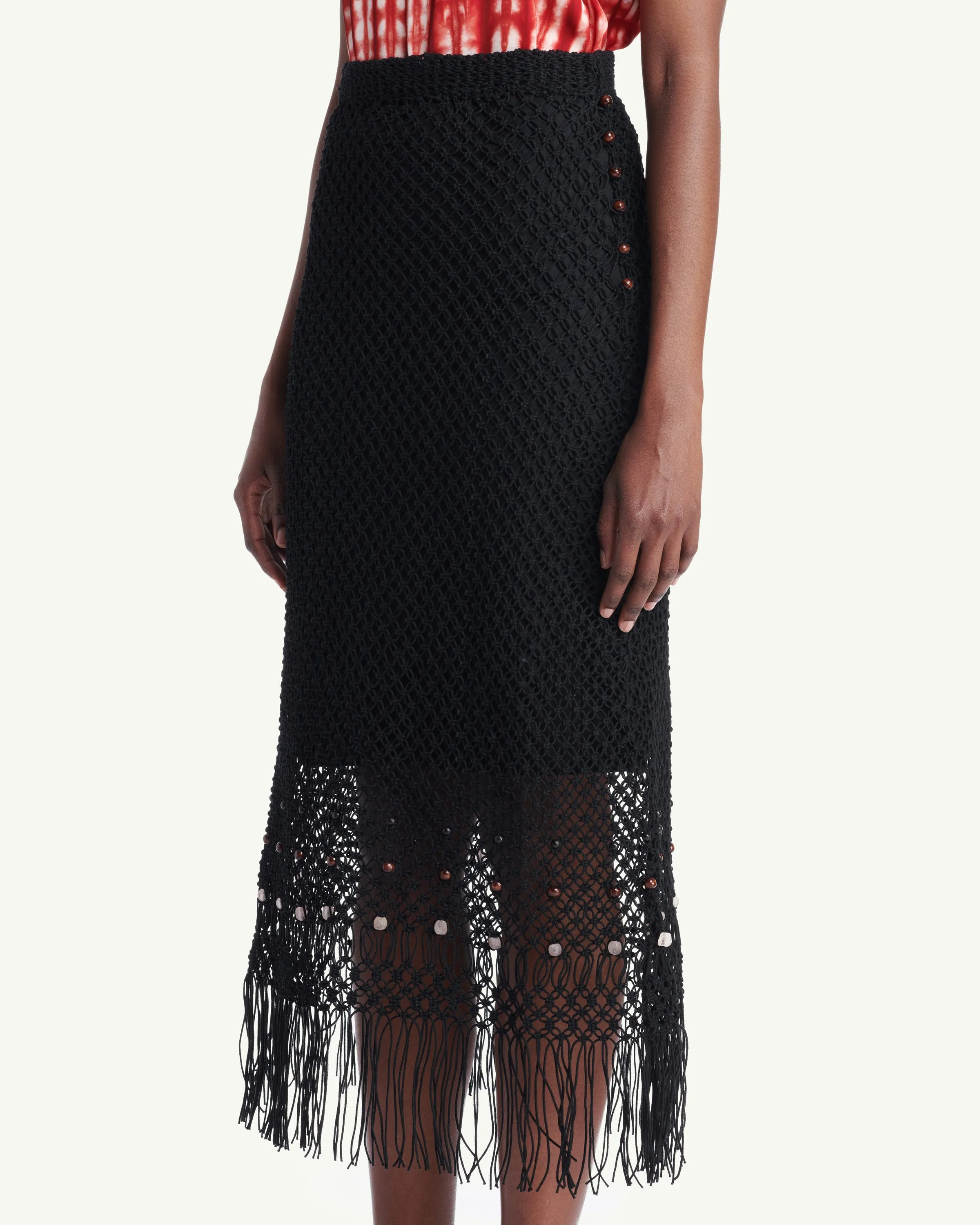 Horizon Macrame Skirt sold by Wales Bonner product image thumbnail 3