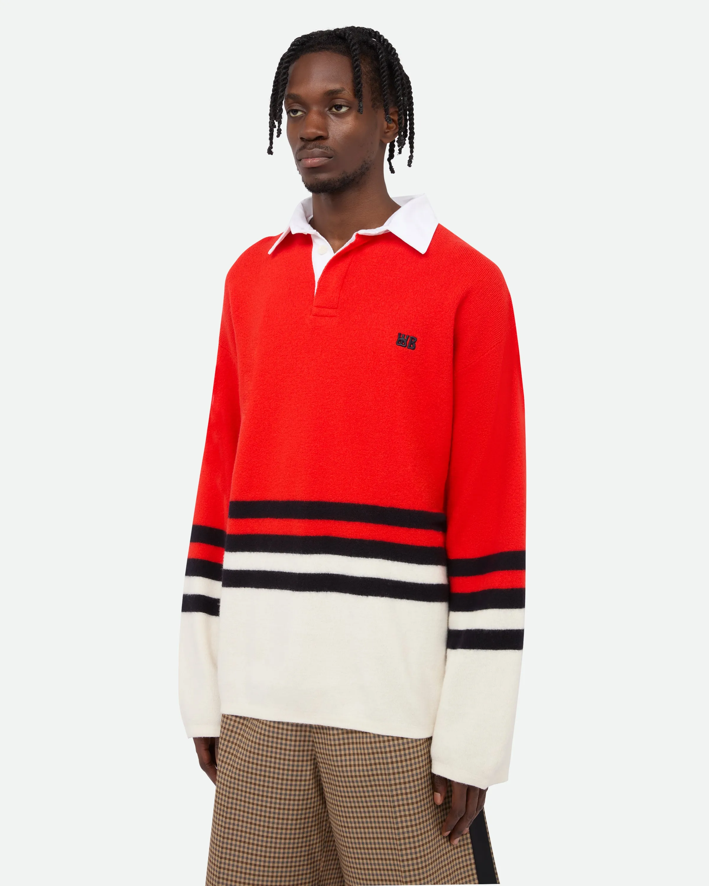Cypher Polo Shirt sold by Wales Bonner product image thumbnail 3