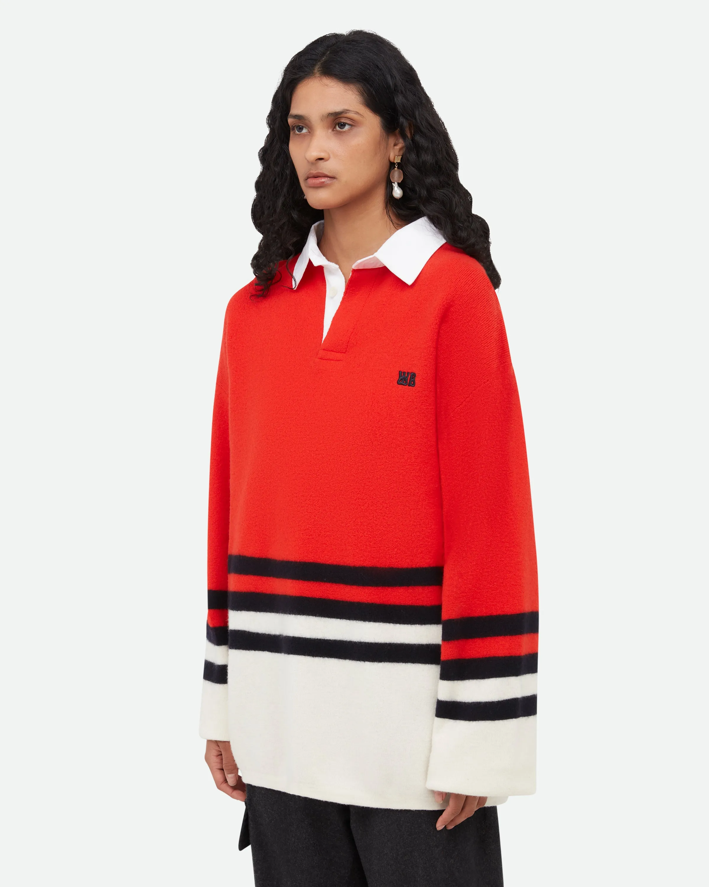 Cypher Polo Shirt sold by Wales Bonner product image thumbnail 4