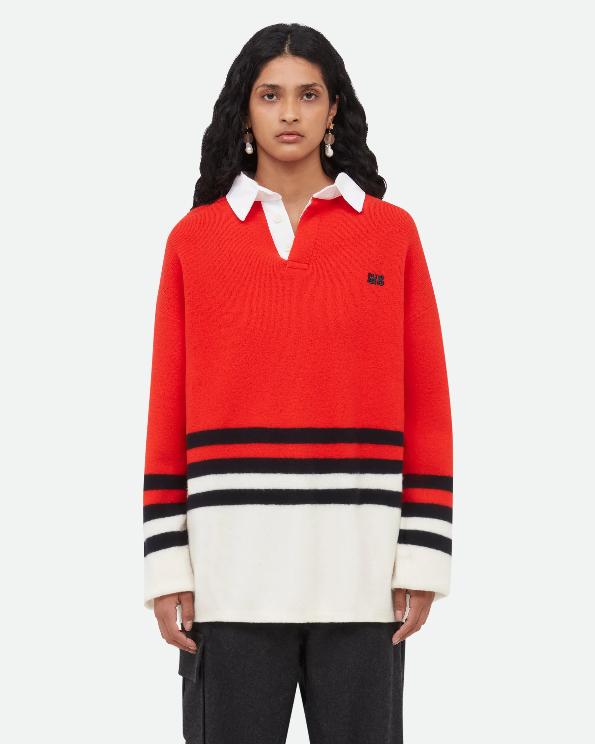 Cypher Polo Shirt sold by Wales Bonner product image thumbnail 2