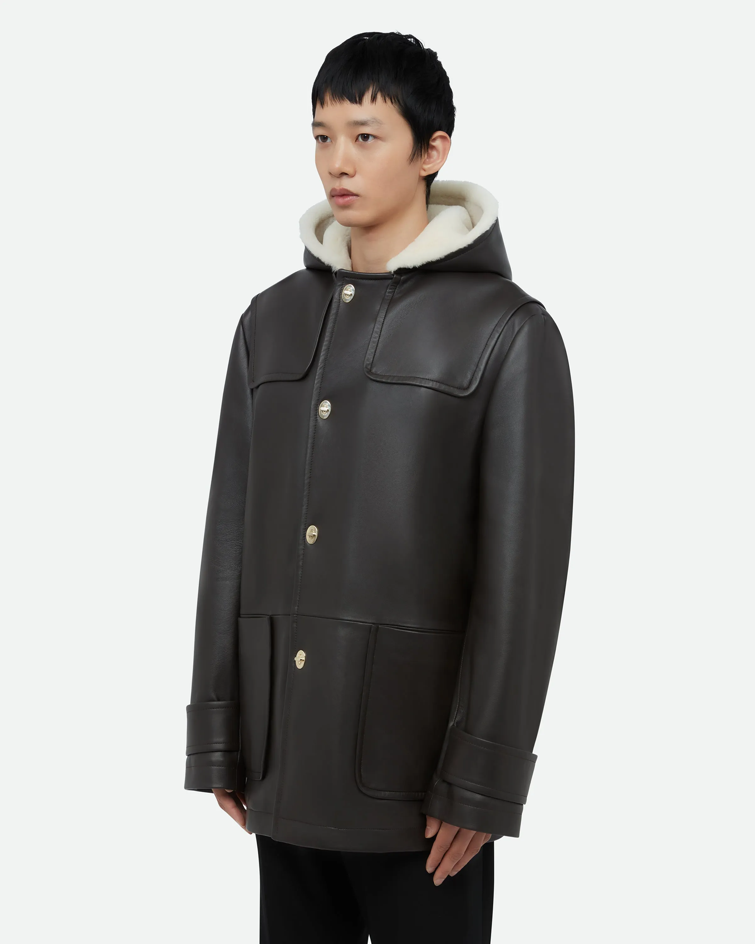 Thought Parka Leather Coat sold by Wales Bonner product image thumbnail 2