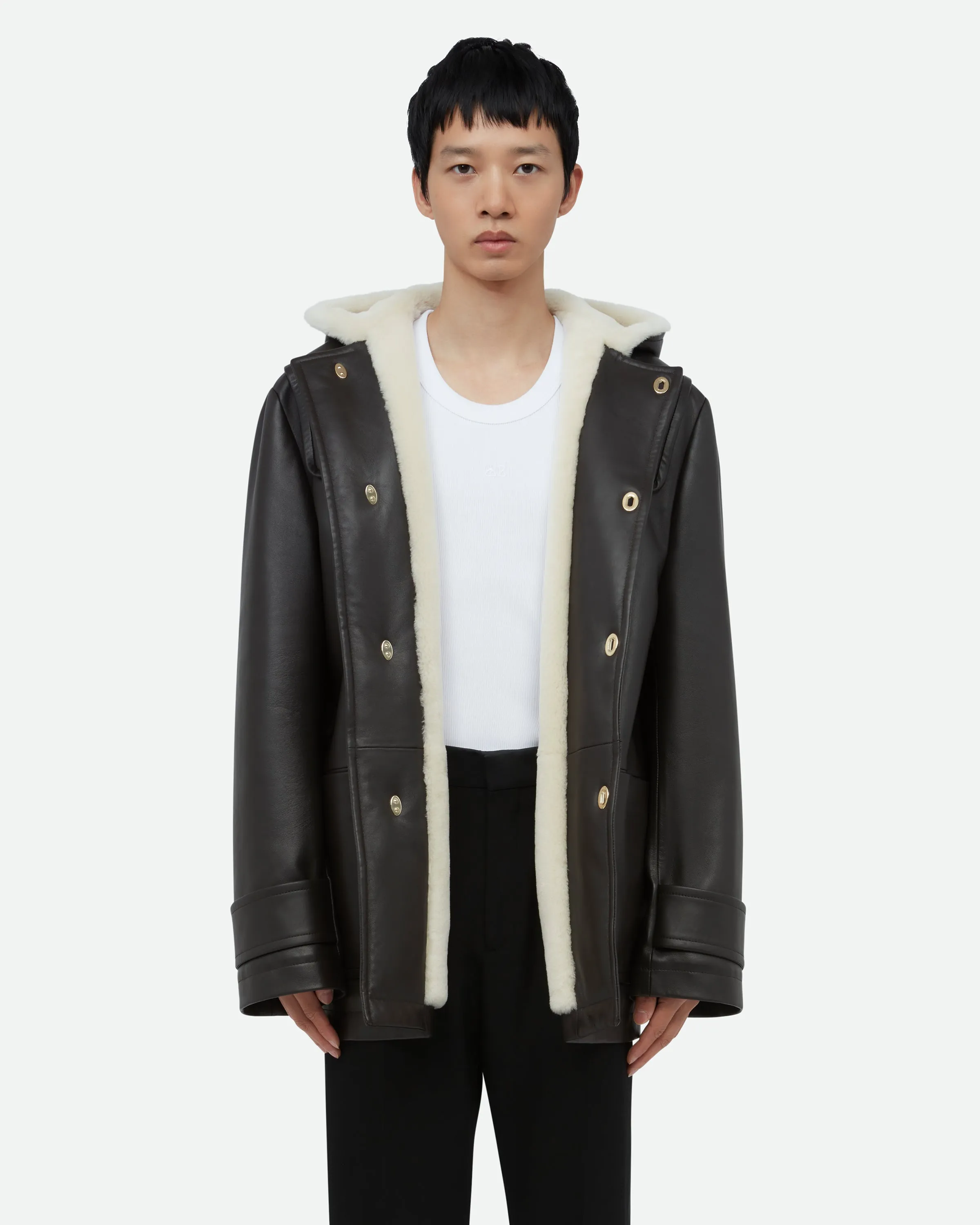 Thought Parka Leather Coat sold by Wales Bonner product image thumbnail 3