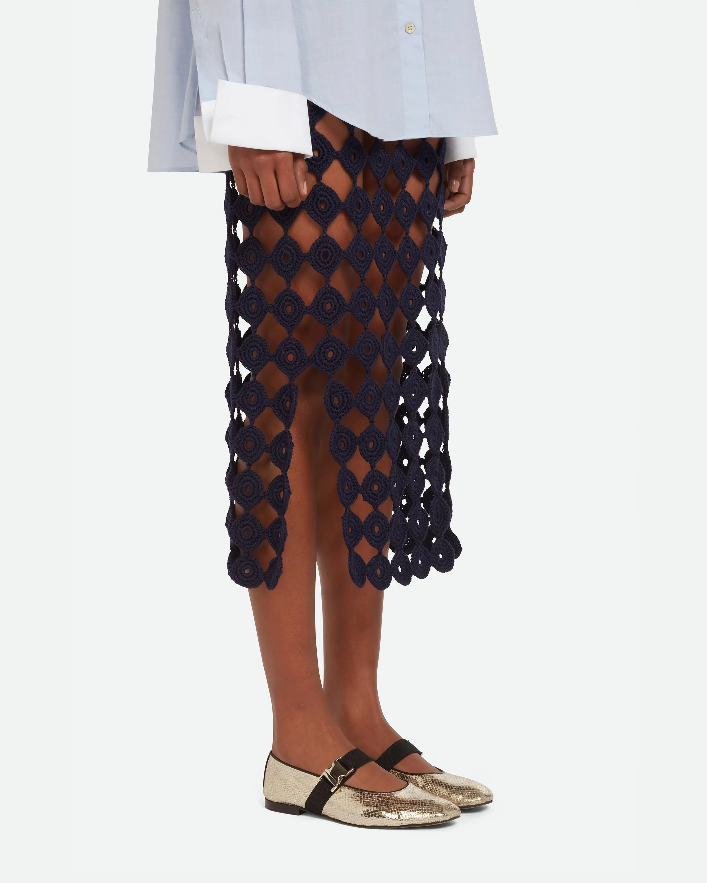 Stanza Knit Skirt sold by Wales Bonner product image thumbnail 2