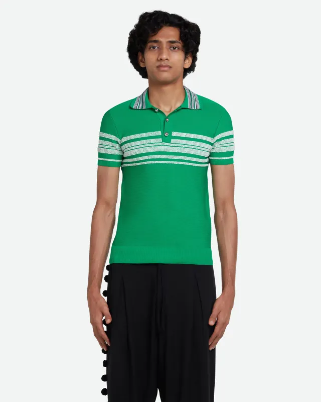 Dawn Knit Polo sold by Wales Bonner