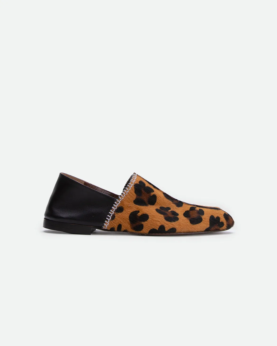 Women's Leopard Earth Loafer sold by Wales Bonner