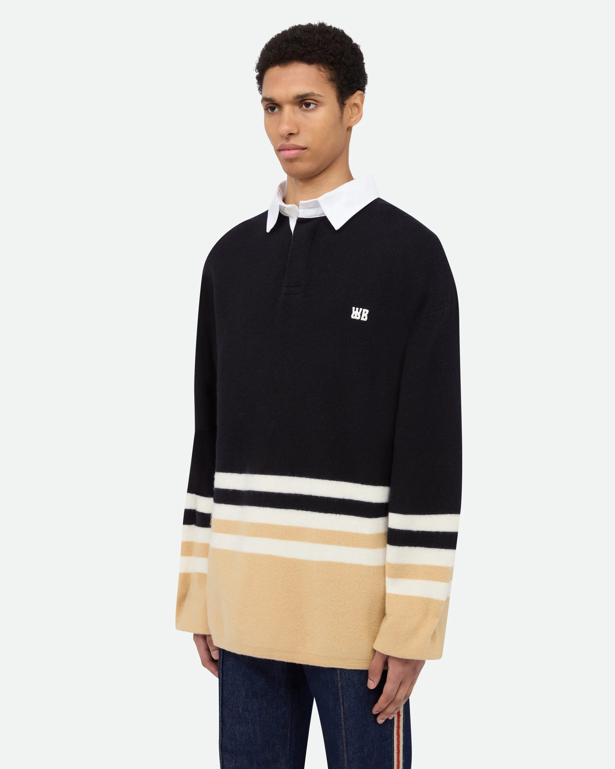 Cypher Polo Shirt sold by Wales Bonner product image thumbnail 4