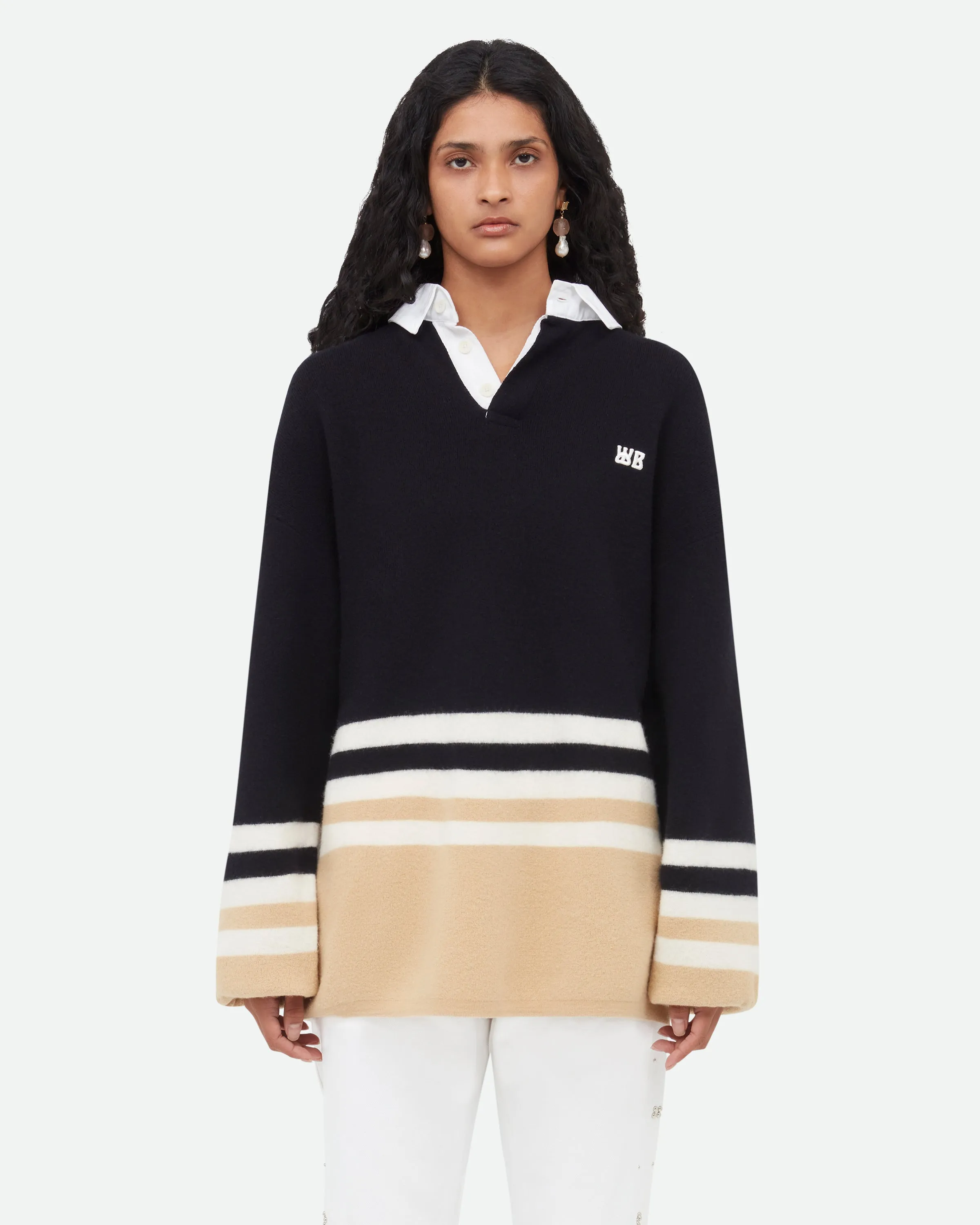 Cypher Polo Shirt sold by Wales Bonner