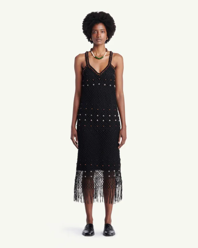 Java Macrame Dress made by Wales Bonner