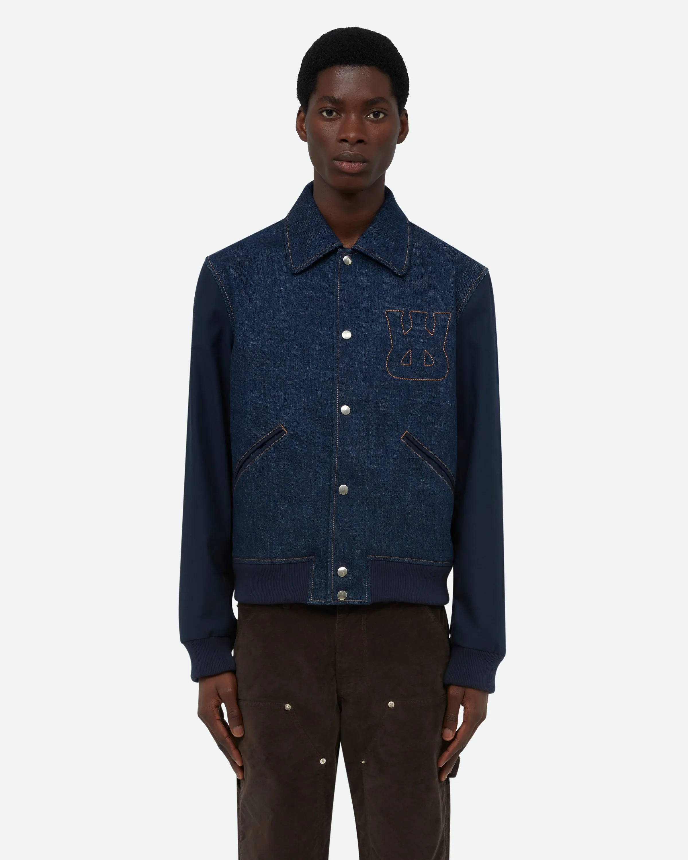 Echo Denim Varsity sold by Wales Bonner