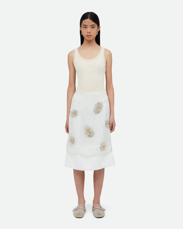 Triumph Embroidered Skirt made by Wales Bonner