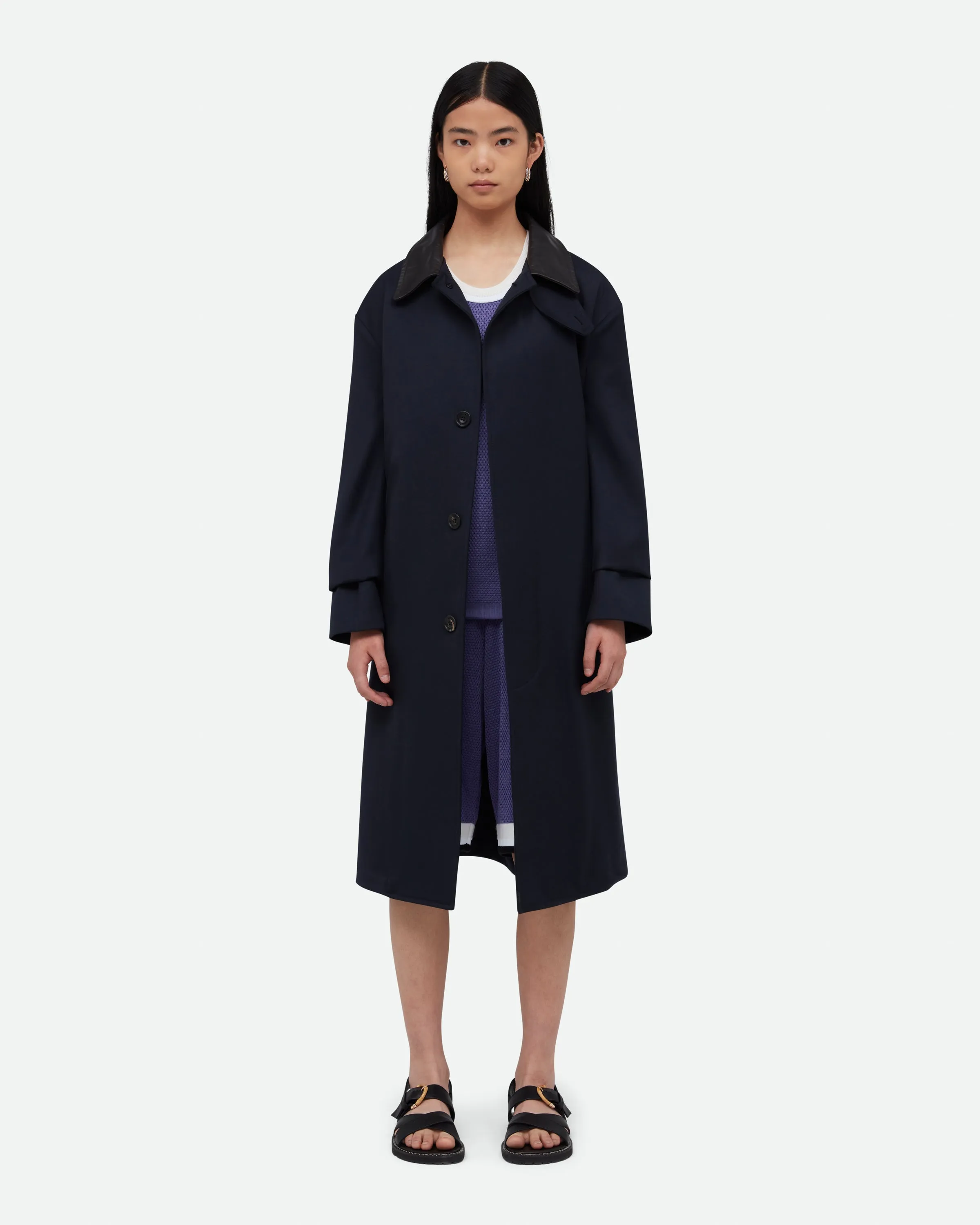 Noon Crombie Car Coat sold by Wales Bonner