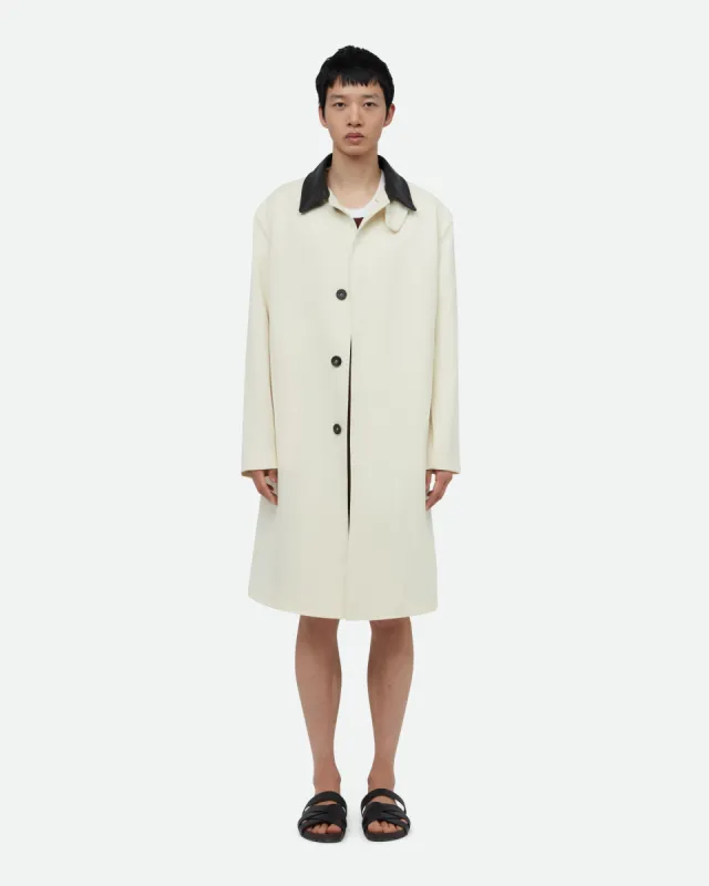 Noon Crombie Car Coat sold by Wales Bonner