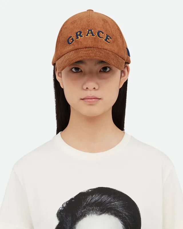 Grace Corduroy Cap sold by Wales Bonner