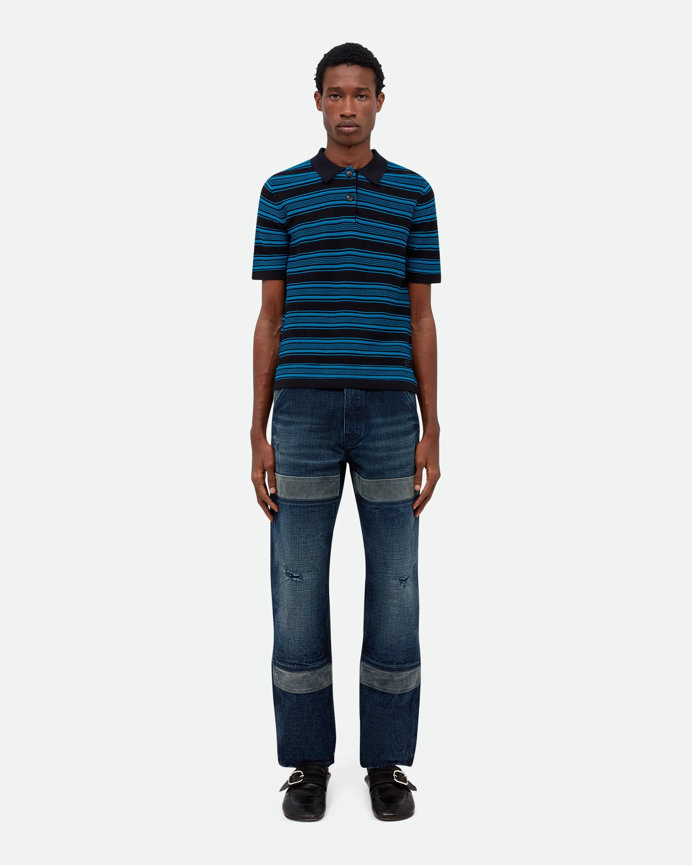 Dawn Knit Polo sold by Wales Bonner