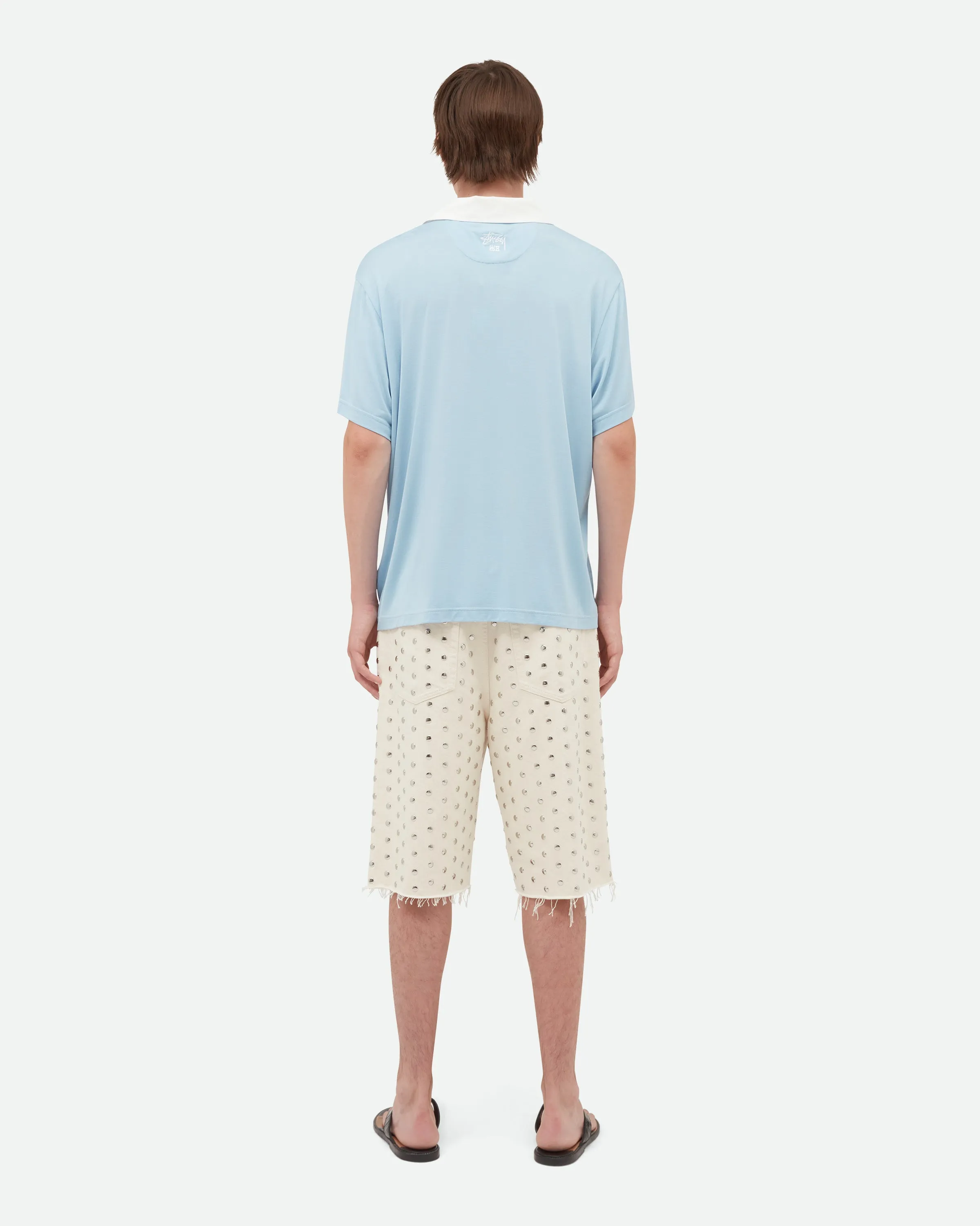 Wales Bonner x Stüssy Silk Polo sold by Wales Bonner product image thumbnail 2