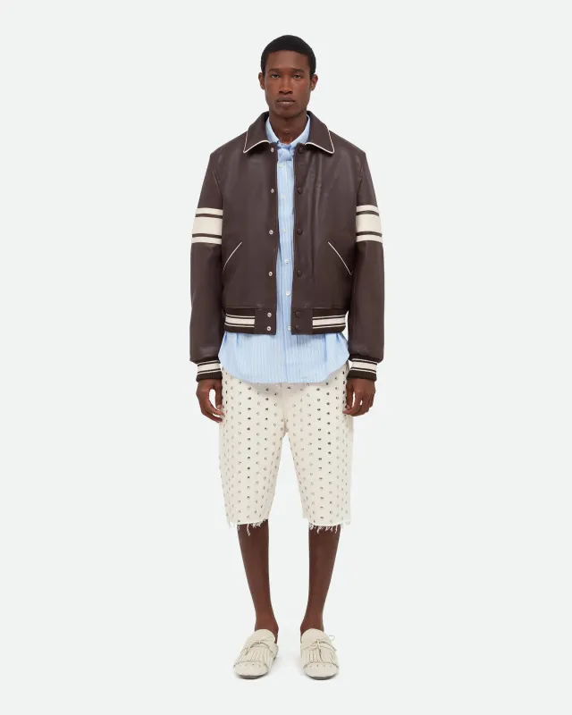 Wales Bonner x Stüssy Leather Varsity made by Wales Bonner