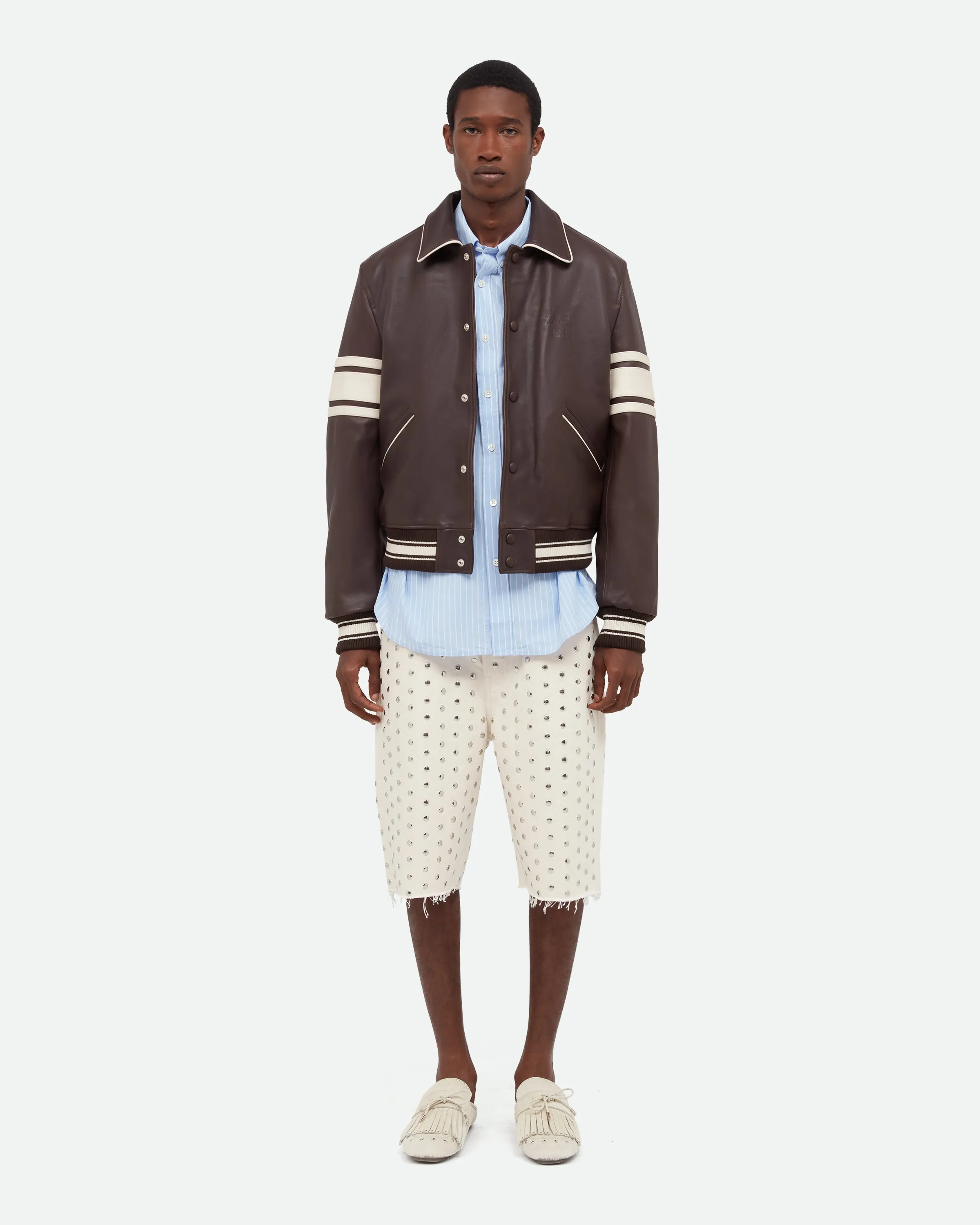 Wales Bonner x Stüssy Leather Varsity sold by Wales Bonner