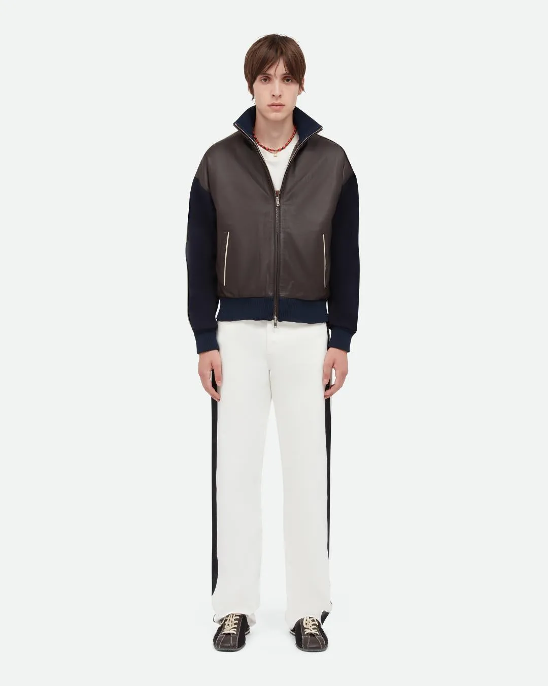 Path Leather Jacket sold by Wales Bonner