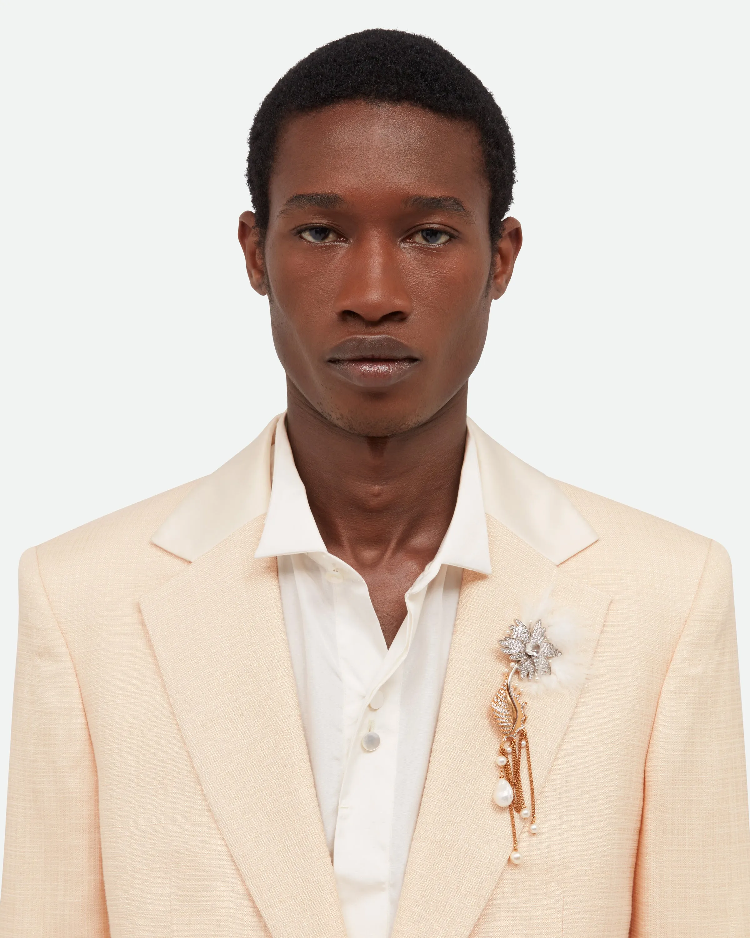 Ivory Alto Blazer sold by Wales Bonner product image thumbnail 3