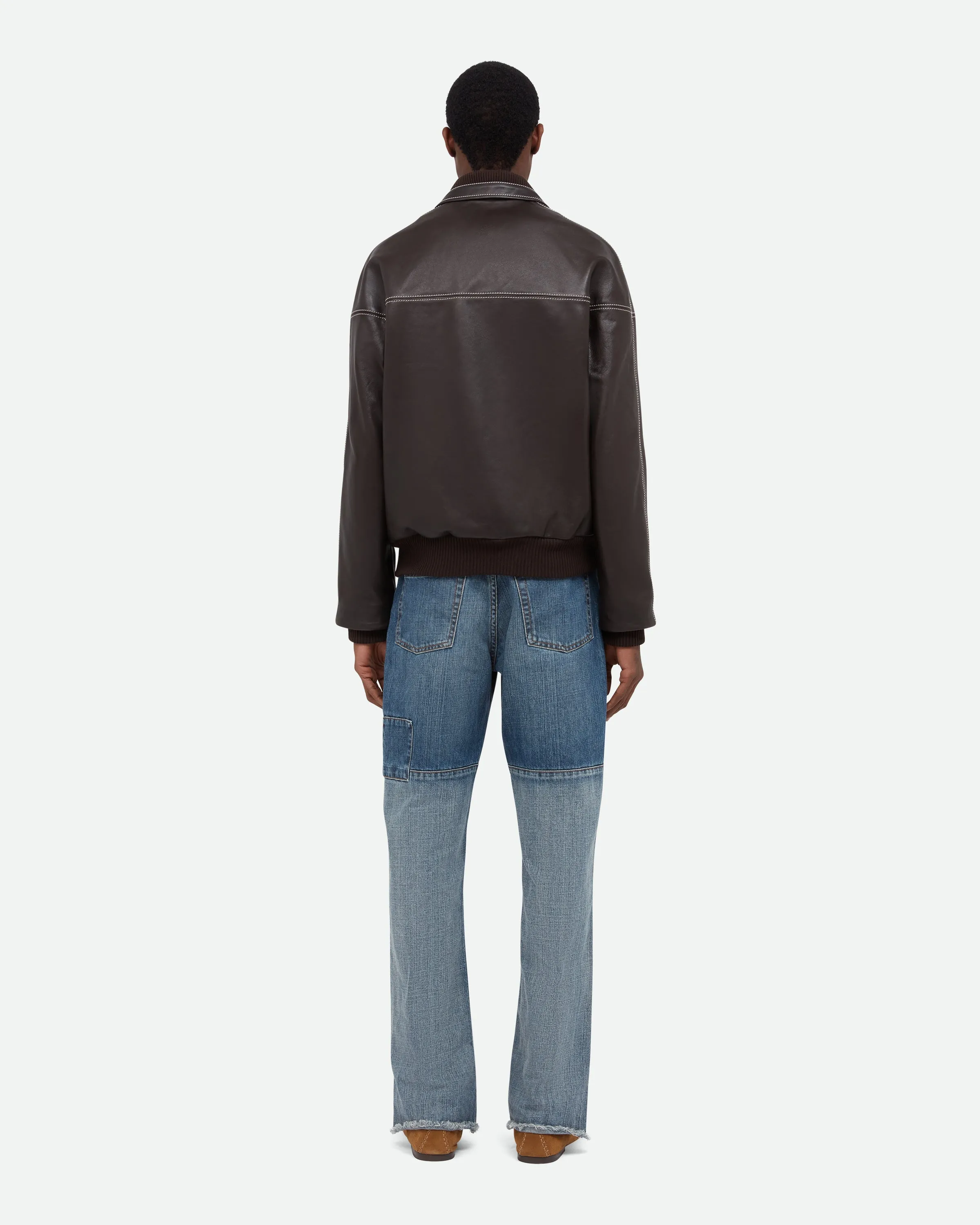 Time Leather Jacket sold by Wales Bonner product image thumbnail 3