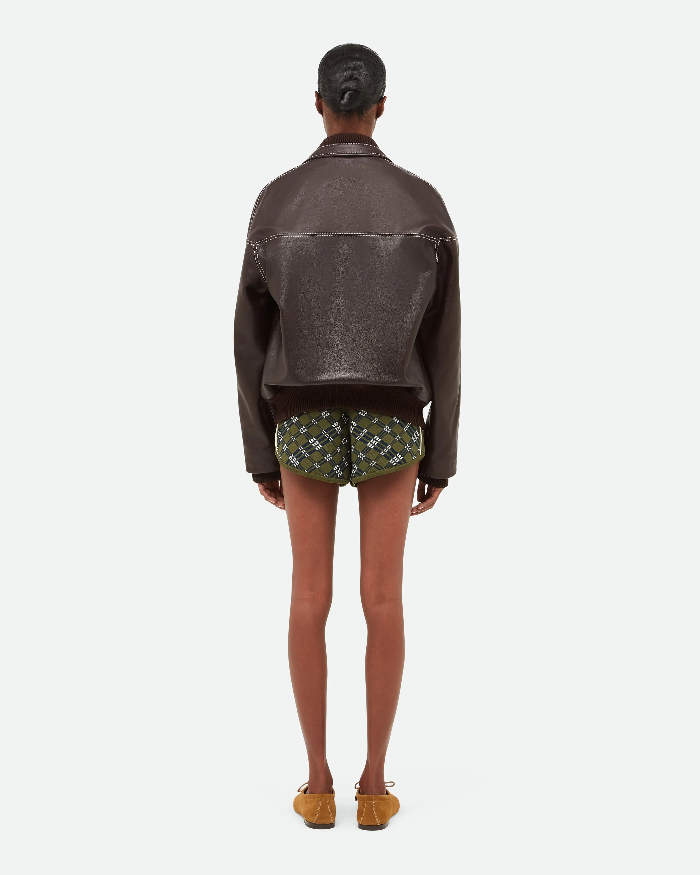 Time Leather Jacket sold by Wales Bonner product image thumbnail 4