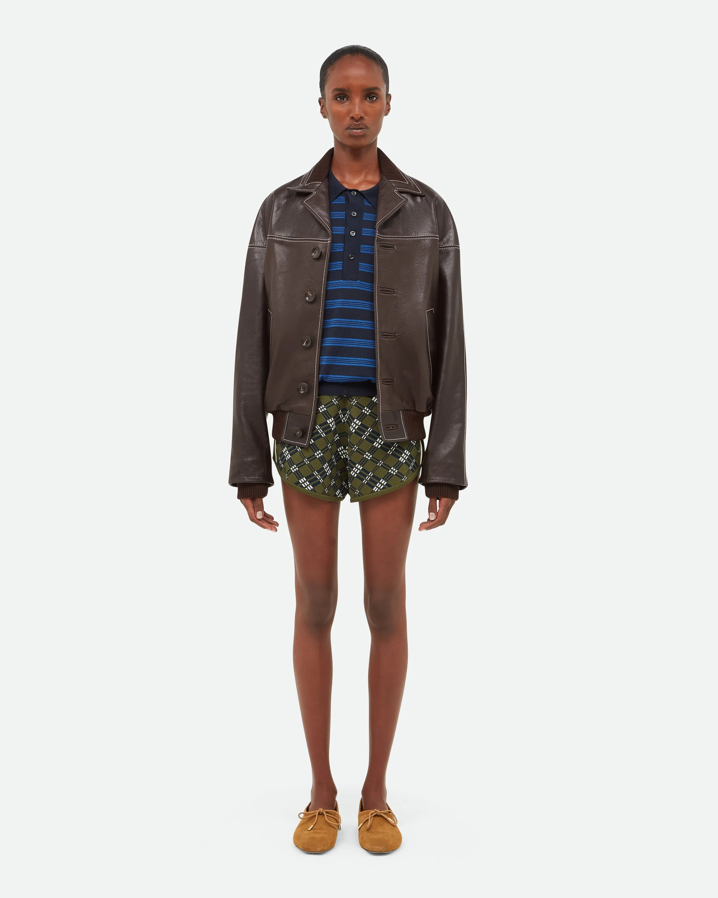 Time Leather Jacket sold by Wales Bonner product image thumbnail 2