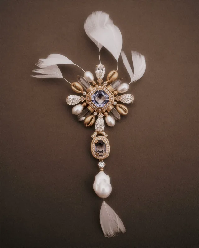 Langston Brooch made by Wales Bonner