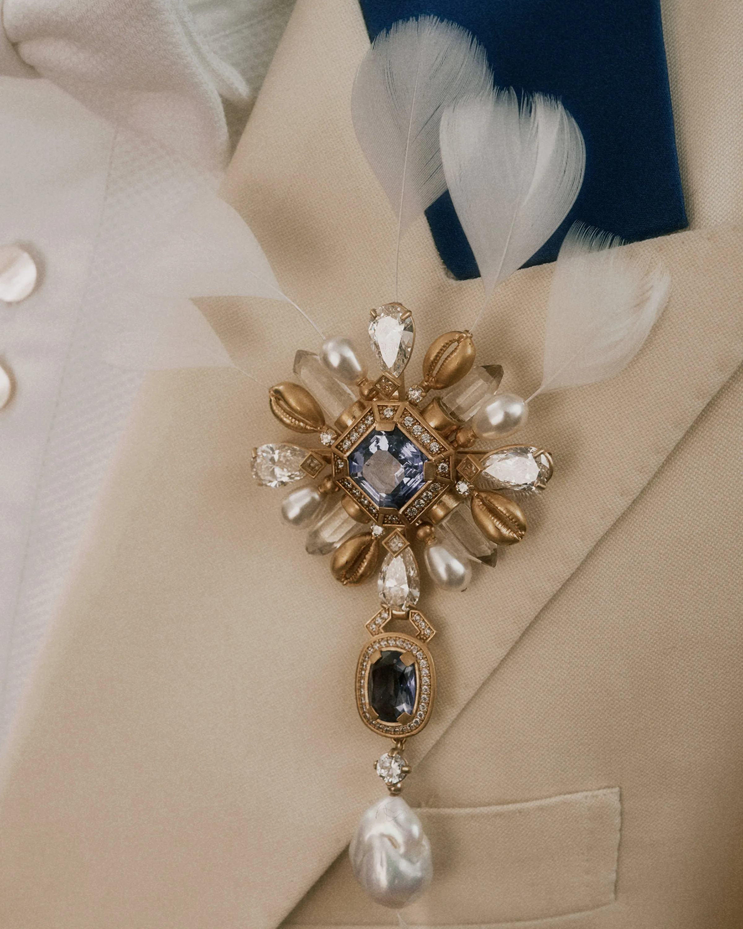 Langston Brooch sold by Wales Bonner product image thumbnail 2