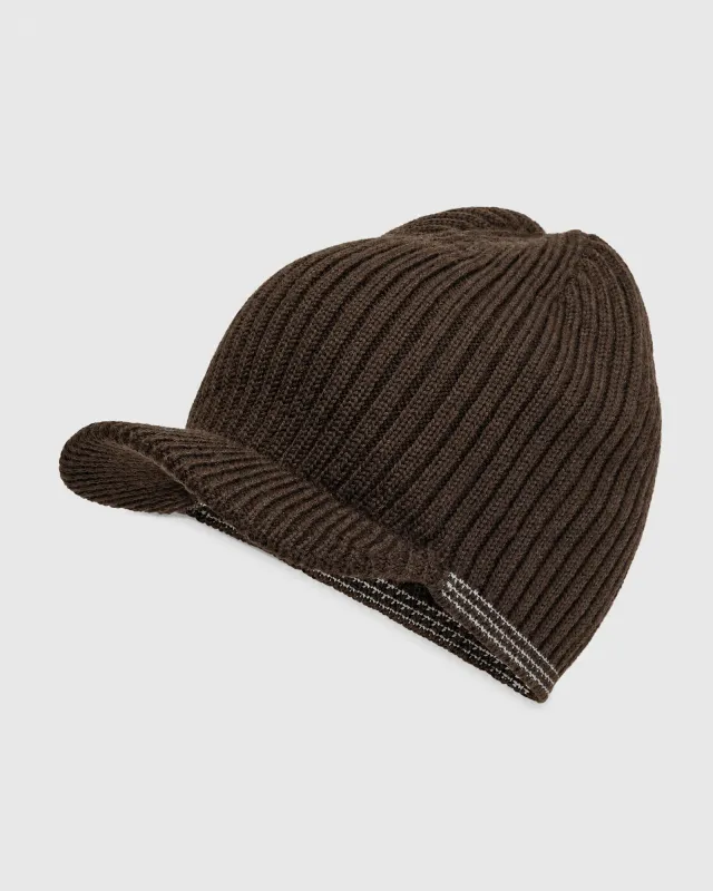 Y3 by Wales Bonner Beanie Cap in Black made by Wales Bonner