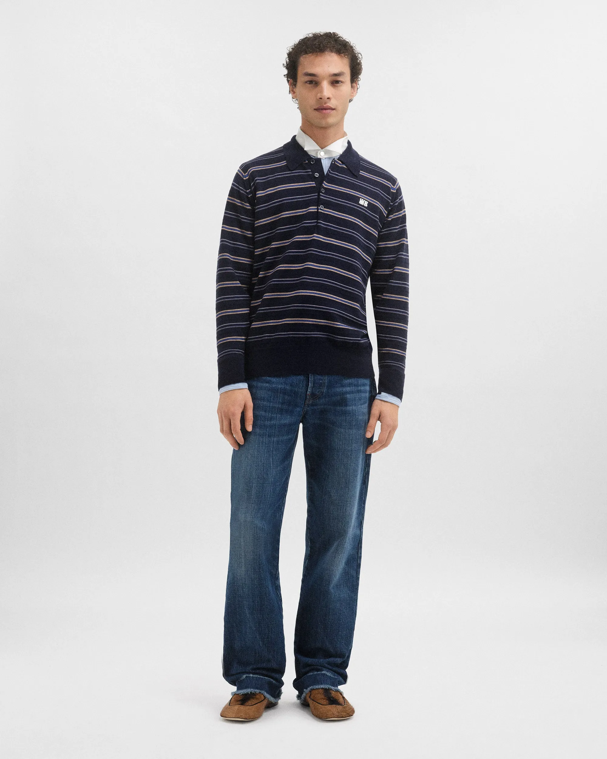 Beam Polo - produced in partnership with John Smedley sold by Wales Bonner