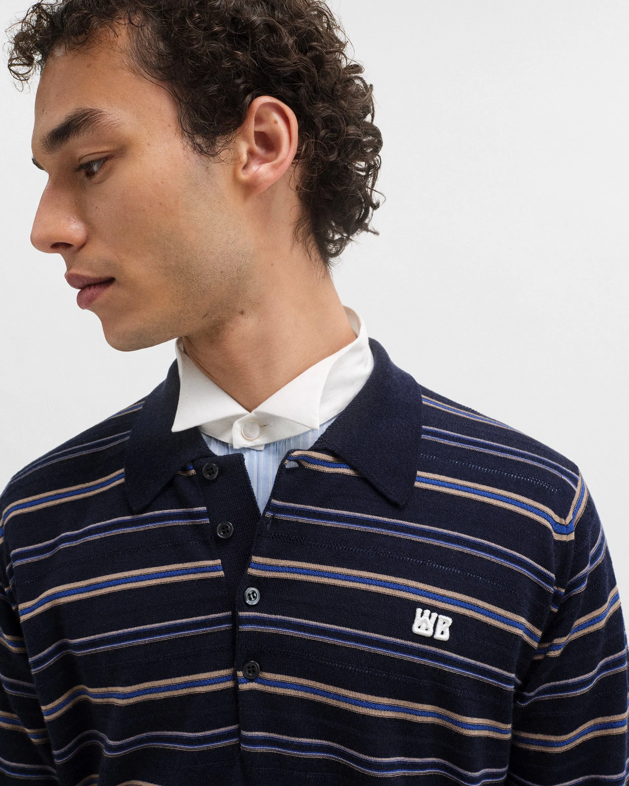 Beam Polo - produced in partnership with John Smedley sold by Wales Bonner product image thumbnail 3