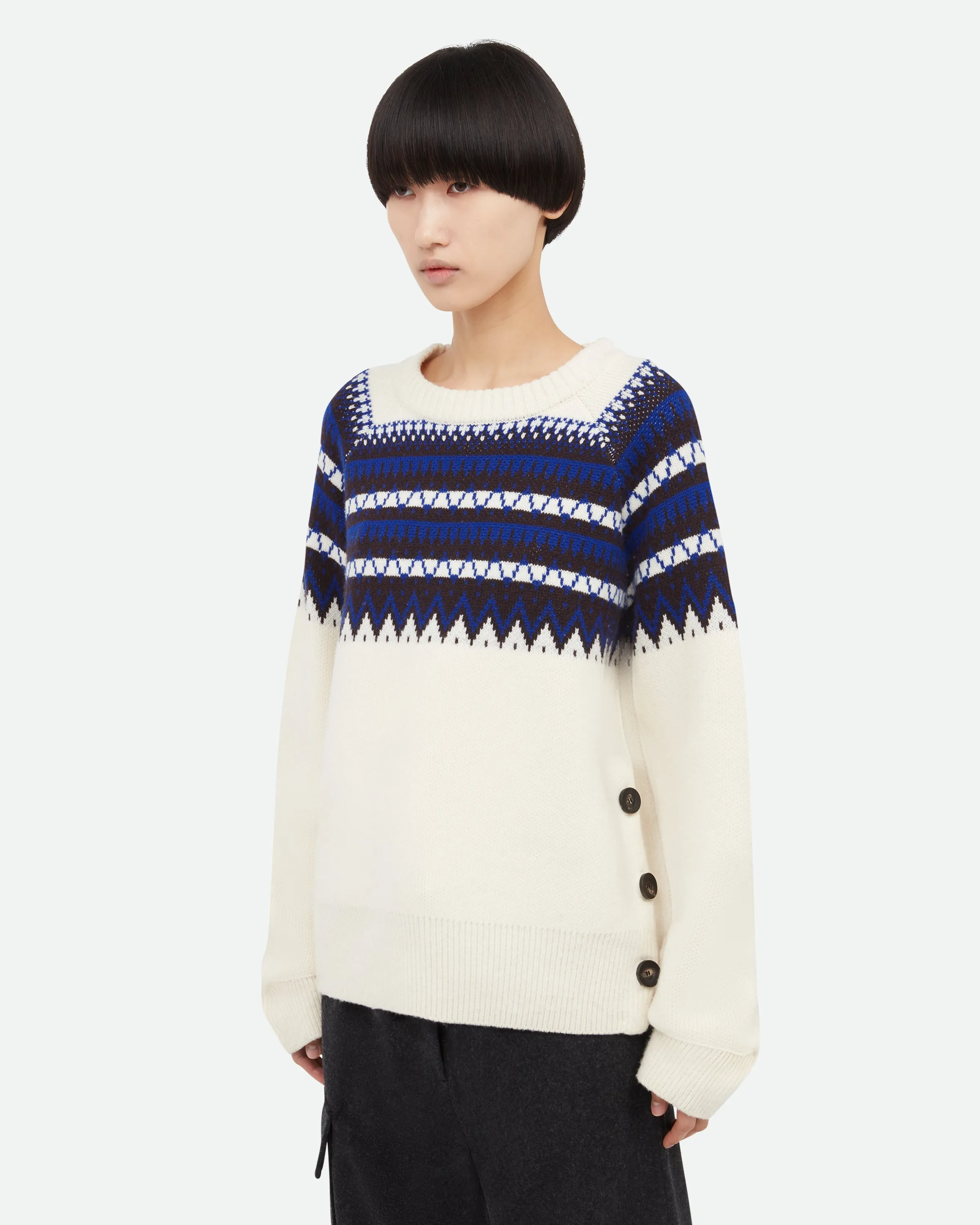 Mist Fair Isle Jumper sold by Wales Bonner product image thumbnail 3