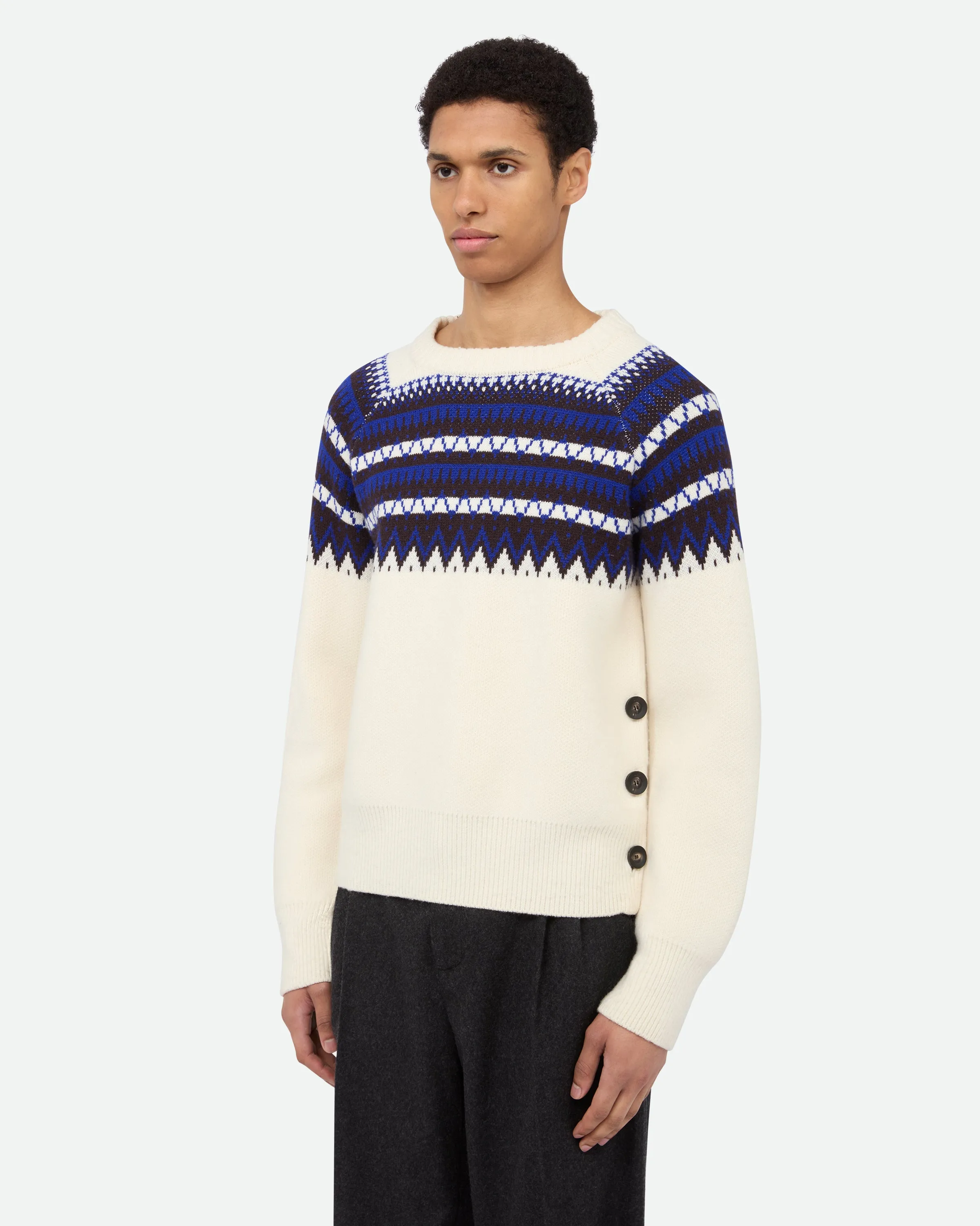 Mist Fair Isle Jumper sold by Wales Bonner product image thumbnail 4