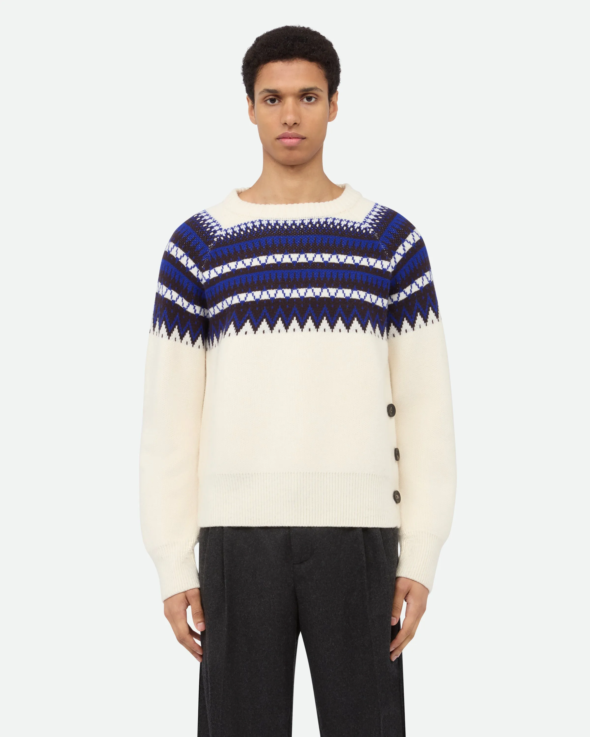 Mist Fair Isle Jumper sold by Wales Bonner product image thumbnail 2