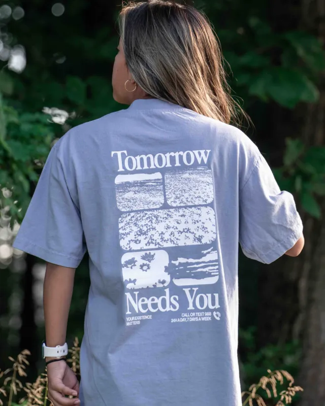 Tomorrow Needs You 988 Tee sold by Forty-Six Ten