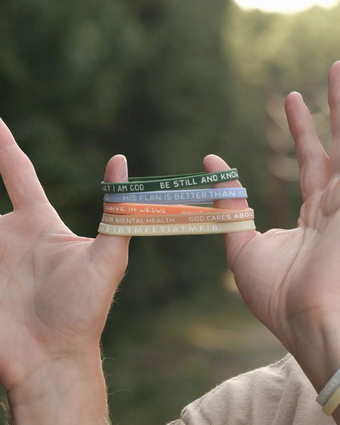 Christian Rubber Bracelet Packs sold by Forty-Six Ten