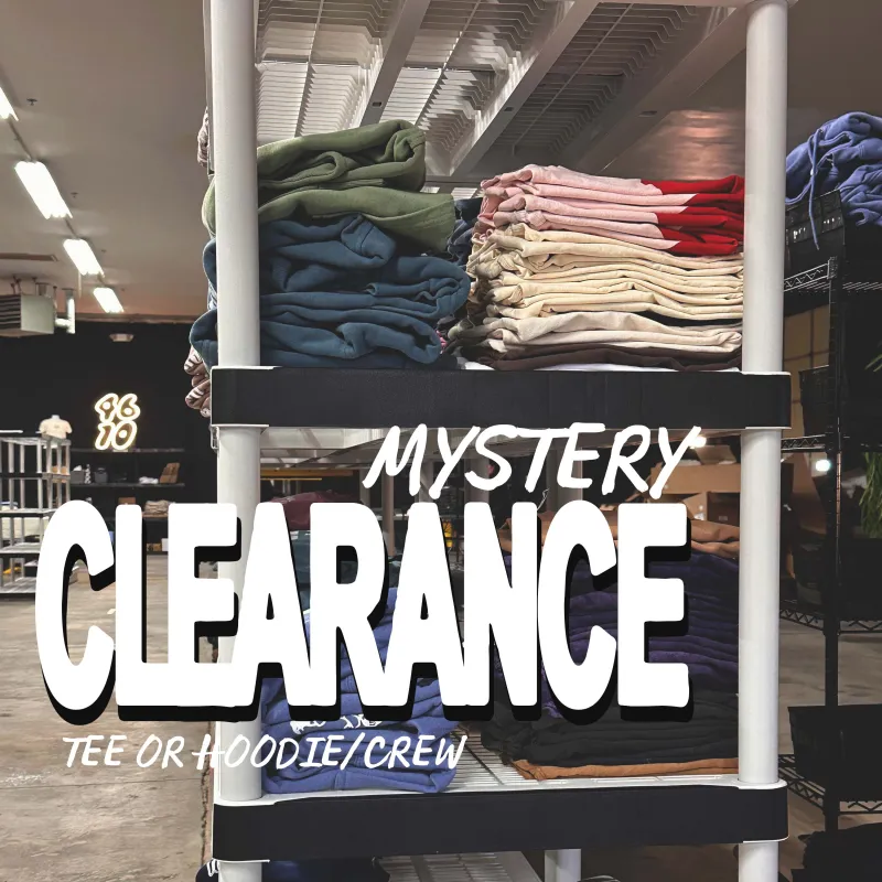Mystery Clearance Tee or Crew! sold by Forty-Six Ten