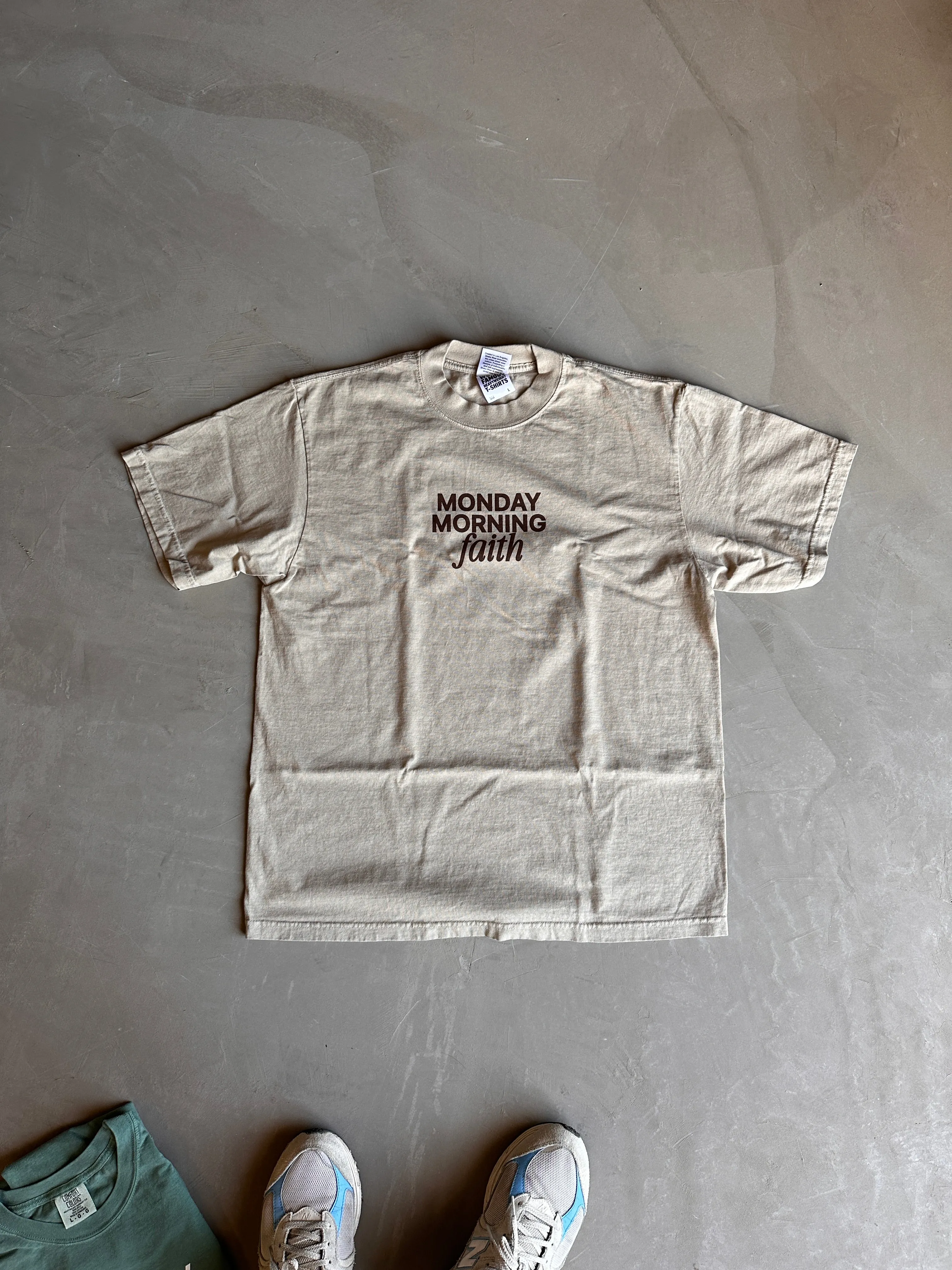 Monday Morning Faith Heavy Tee sold by Forty-Six Ten product image thumbnail 3